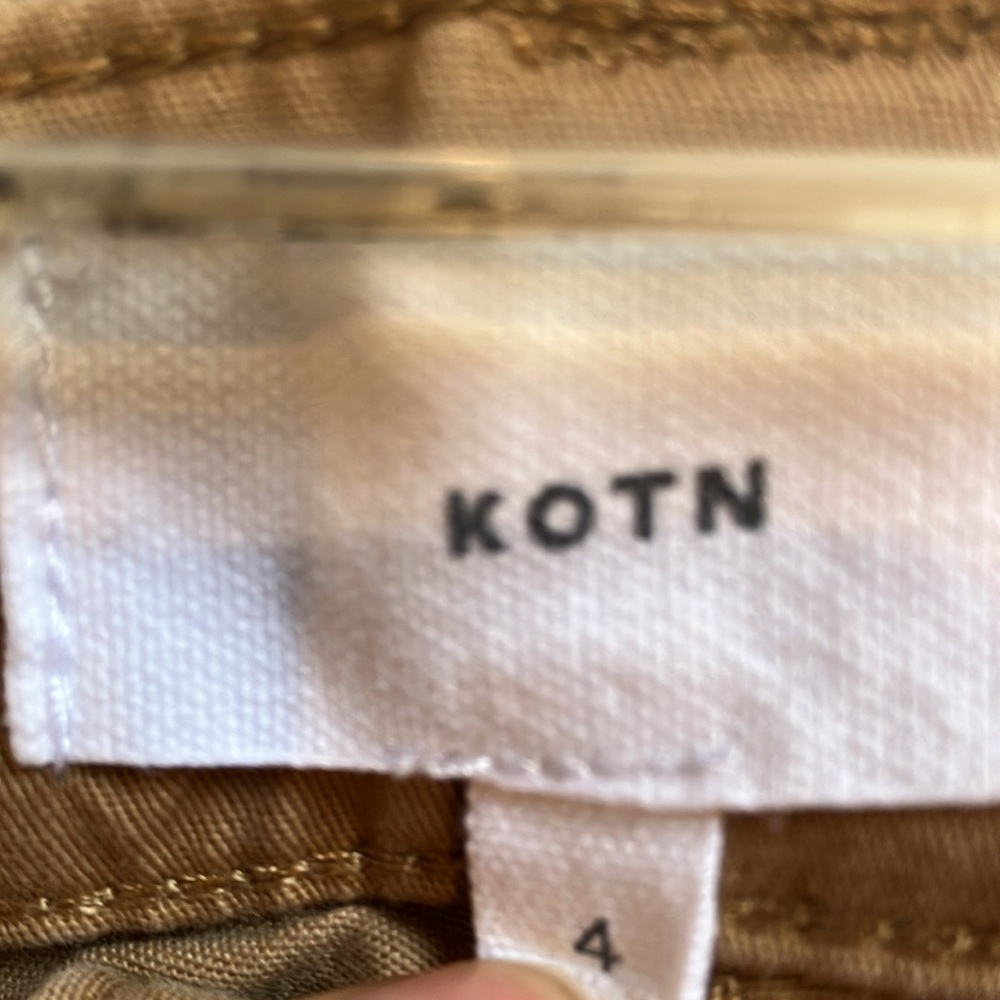 KOTN Women Utility Cargo pants in Camel Size 4 - Picture 6 of 8